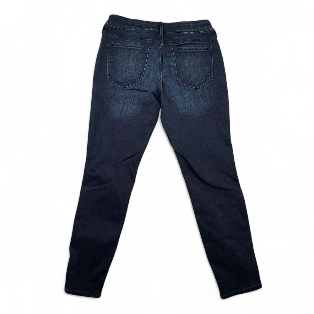 Old Navy Rockstar Tuxedo Stripe Skinny Jeans Indigo Rinse Women's 12 - Picture 3 of 6